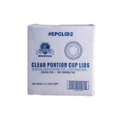 EMP EPCLID2 Lid For 2oz. Portion Cup Clear 2500/cs