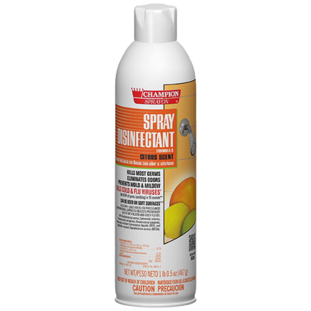 Champion Sprayon Spray Disinfectant Citrus 12/cs