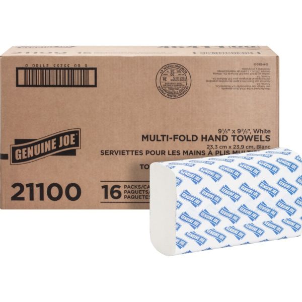 GJO21100 TOWEL;MULTIFOLD;WHT. 16/250/PK