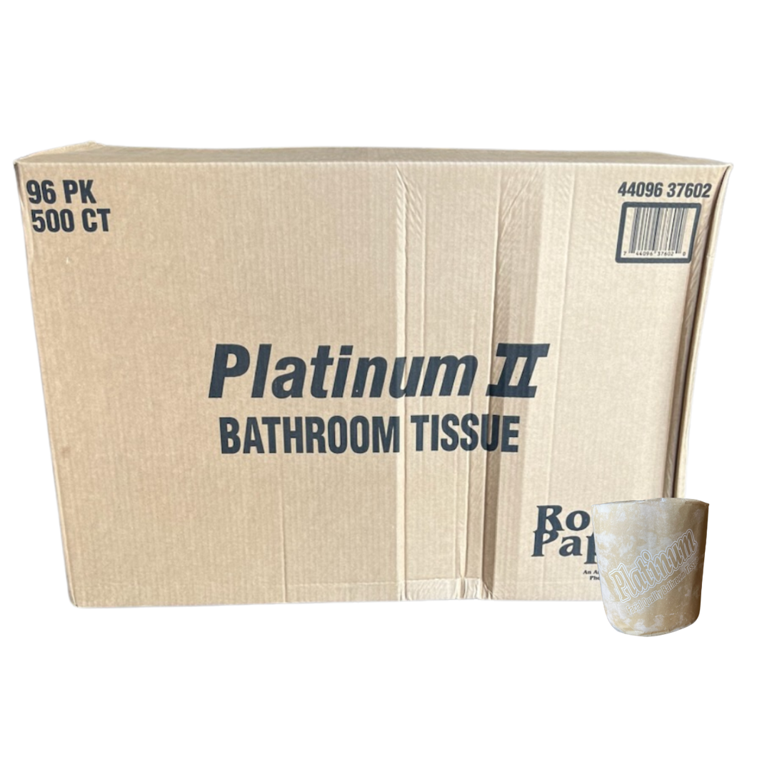 Platinum II Bathroom Tissue 500/sheet 96 rolls/Case**